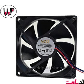 تصویر فن 9 در 9 سانتیمتری VOLT 24VDC Fan volt 24VDC 9x9cm Fan