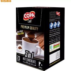 تصویر هات چاکلت 3در1 کوپا – 20 عددی copa 3in1 hot chocolate 20sticks