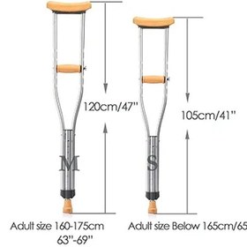 تصویر عصا زیر بغل آلومینیوم 