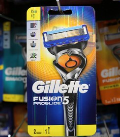 تصویر خود تراش فیوژن 5 پروگلاید همراه 2 سری متحرک ژیلت Gillette Fusion 5 Proglide