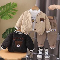 تصویر سه تیکه اورجینال کاپشن دار تدی – کد ۱۰۹۷-۳ 