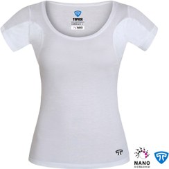 تصویر تیشرت نانو آنتی باکتریال ضدتعریق مودال زنانه کرم topick | TSHIRT-NANO-BEIGE