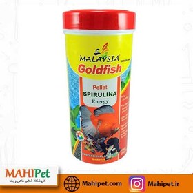 تصویر غذای ماهی مالزی گلدفیش اسپرولینا ۱۸۰گرم Goldfish Spirulina Food 180grams Malaysia