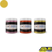 تصویر رنگ تزئینی طلایی روشن اکریلیک ساندورا کد 122 250 گرمی 