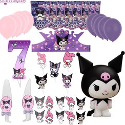 تصویر مجموعه 38 عددی دکور و تزیین تم تولد کرومی و ملودی عدد 07 