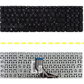 تصویر کیبورد لپ تاپ اچ پی Pavilion 15-DA مشکی 