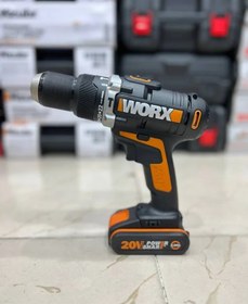 تصویر دریل شارژی 20 ولت ورکس مدل Nitro Worx Nitro 20 volt model rechargeable drill