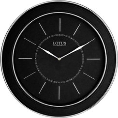 تصویر ساعت دیواری چرمی لوتوس مدل FERNELY کد LC-2204 رنگ SILVER 