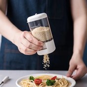 تصویر ادویه پاش اکرولیک نمک پاش یا شکر پاش پدالی 