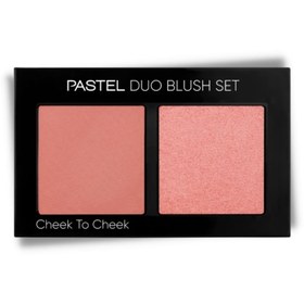 تصویر رژگونه اورجینال برند Pastel مدل Cheek To Cheek Duo Blush Set 10 Hot Pink کد M0305-0010 