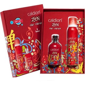 تصویر ست کادويی ادوتویلت و دئودورانت زنانه زن Caldion Caldion Zen Eau de Toilette and Deodorant Gift Set For Woman