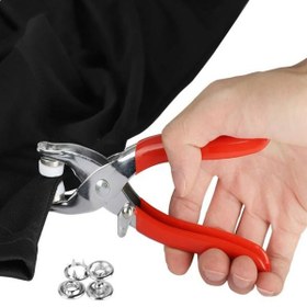 تصویر دستگاه دکمه زن فلزی دستی snap fasteners pliers for metal buttons