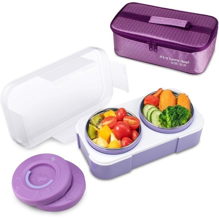 Stainless Steel Lunch Box Primary School Lunch Box Office Worker Lunch  Insulated Lunch Boxes Rectangular Insulated Bowls 