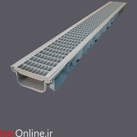 تصویر گاتر عرض 13 عمق 8 با در پوش پلاستیکی ورسل طوسی 