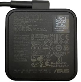 تصویر شارژر لپ تاپ ایسوس ۴۵ وات تایپ سی ۲۰ ولت ۲.۲ آمپر 