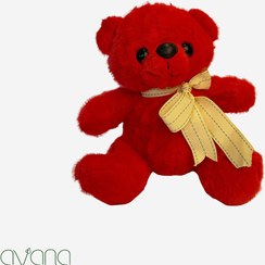تصویر عروسک خرسی قرمز 