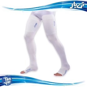 تصویر جوراب ضد آمبولی تن یار کد 5100 پیشگیری از لخته شدن خون در رگ و ایست قلبی (بالای ران)