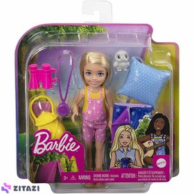 تصویر عروسک باربی مسافر مدل Barbie Chelsea Nin's Camping Adventure Play Set - زمان ارسال 15 تا 20 روز کاری 