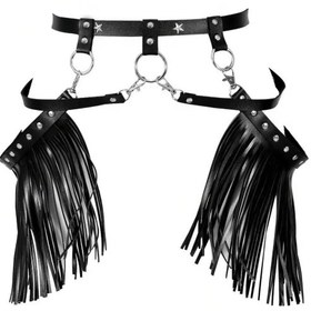 تصویر هارنس چرمی مدل دامن 