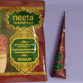 تصویر حنای قیفی طراحی دست و پا (نیتا) اصل هندوستان Neeta Mehendi