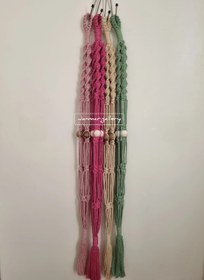 تصویر آویز گلدان مکرومه 