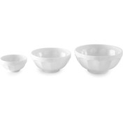 تصویر سرویس چینی زرین 6 نفره پیاله سفید نئوکلاسیک (13 پارچه) Zarin Iran Neo-Classic White 13 Pieces Porcelain Bowl Set