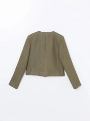 تصویر ژاکت توید زنانه بافت دار LC Waikiki LCW Modest 