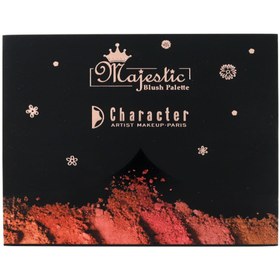 تصویر پالت رژگونه 12 رنگ کارکتر مدل Character Majestic blush Palette 