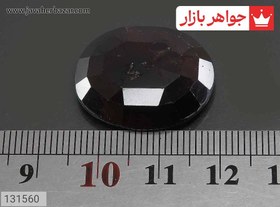 تصویر نگین یاقوت آفریقایی قرمز الماس تراش کد 131560 