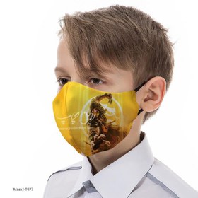 تصویر ماسک 3 لایه کودکانه با قابلیت تعویض فیلتر مدل T077 