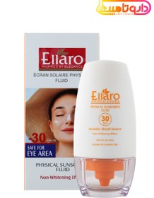 تصویر فلوئید ضد آفتاب فیزیکال SPF30 الارو Ellaro SPF30 Physical Sunscreen Fluid 50 ml