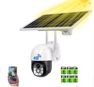 تصویر دوربین مینی اسپید دام سولار خورشیدی سیمکارتی V380 V380 mini speed dome solar camera with SIM card