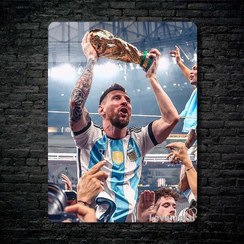 تصویر متال پوستر فوتبالی از مسی messi با کد A-119 