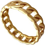 تصویر انگشتر زنانه با طرح کارتیه و رنگ طلایی ژوپینگ 