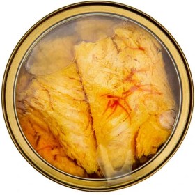 تصویر فیله ماهی قزل آلا زعفرانی تاپسی 