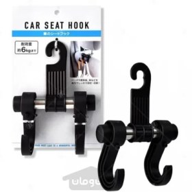 تصویر قلاب آویز پلاستیکی پشت صندلی ماشین ا Seat hook for car Seat hook for car