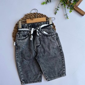 تصویر شلوارک جین بچگانه ذغالی - ۸۰ 