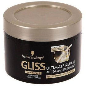 تصویر ماسک موی اسیب دیده گلیس-مشکی ا Gliss Hair Repair Ultimate Repair Hair Mask 200ml Gliss Hair Repair Ultimate Repair Hair Mask 200ml