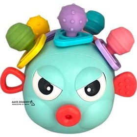 تصویر اسباب بازی دندانگیر بیزی بال ماهی بادکنکی کد 368-40 