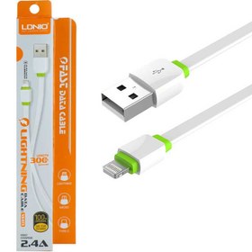 تصویر کابل تبدیل USB به لایتنینگ الدینیو مدل XS-073 طول 0.3 متر 