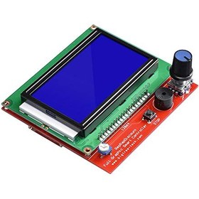 تصویر نمایشگر و کنترلر 64*128 گرافیکی (RepRap LCD Shield ) مناسب پرینتر سه بعدی 128*64 LCD and Controller for 3D Printer