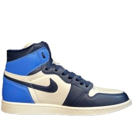 تصویر کتونی جردن 1 آبی رترو های آبسیدیان Jordan 1 Retro High Obsidian 