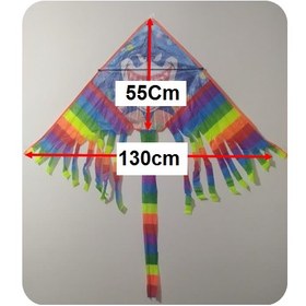 تصویر کایت کوسه 130 سانتی متری 