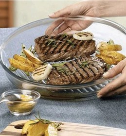 تصویر ظرف پیرکس بورجام گرد گریل پاشاباغچه borcam Grill 