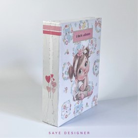 تصویر آلبوم پاکتی کودک 16×21 طرح ماه دختر (ظرفیت 100 عکس) 