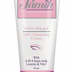 تصویر کرم روشن کننده و لایه بردار ثمین ۵۰ میلی لیتر با بافت کرم 