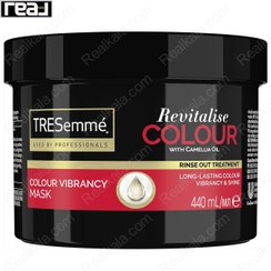 تصویر ماسک ترزمه مدل REVITALISE COLOR مناسب موی رنگ شده حجم 440 میل TRESEMME REVITALISE COLOR VIBRANCY MASK 440ML