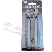 تصویر آچار فرانسه 6 اینچ لیکوتا مدل AWT-35037-6 LICOTA 15-DEGREE ADJUSTABLE ANGLE WRENCH MODEL AWT-35037-6