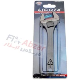 تصویر آچار فرانسه 6 اینچ لیکوتا مدل AWT-35037-6 LICOTA 15-DEGREE ADJUSTABLE ANGLE WRENCH MODEL AWT-35037-6