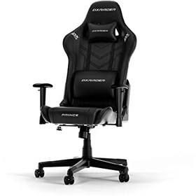 تصویر صندلی بازی DXRacer (اصلی) Prince P132، چرم مصنوعی، مشکی، تا 185 سانتی متر - ارسال 30 روز کاری 